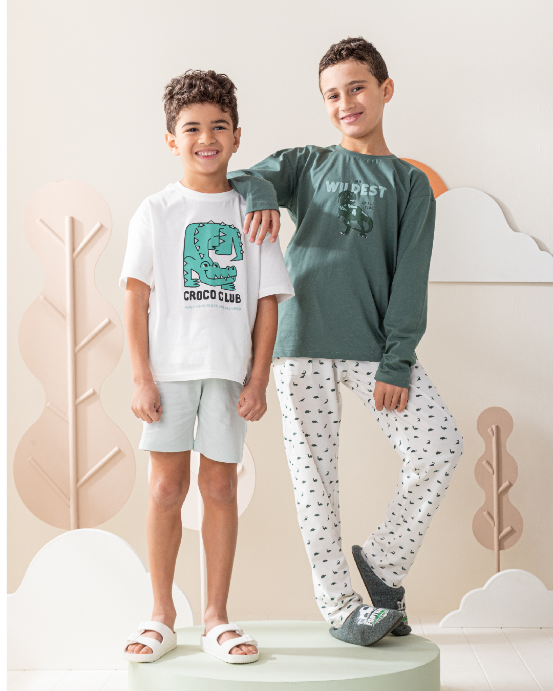 بيجاما شورت قطن نص كًم تمساح