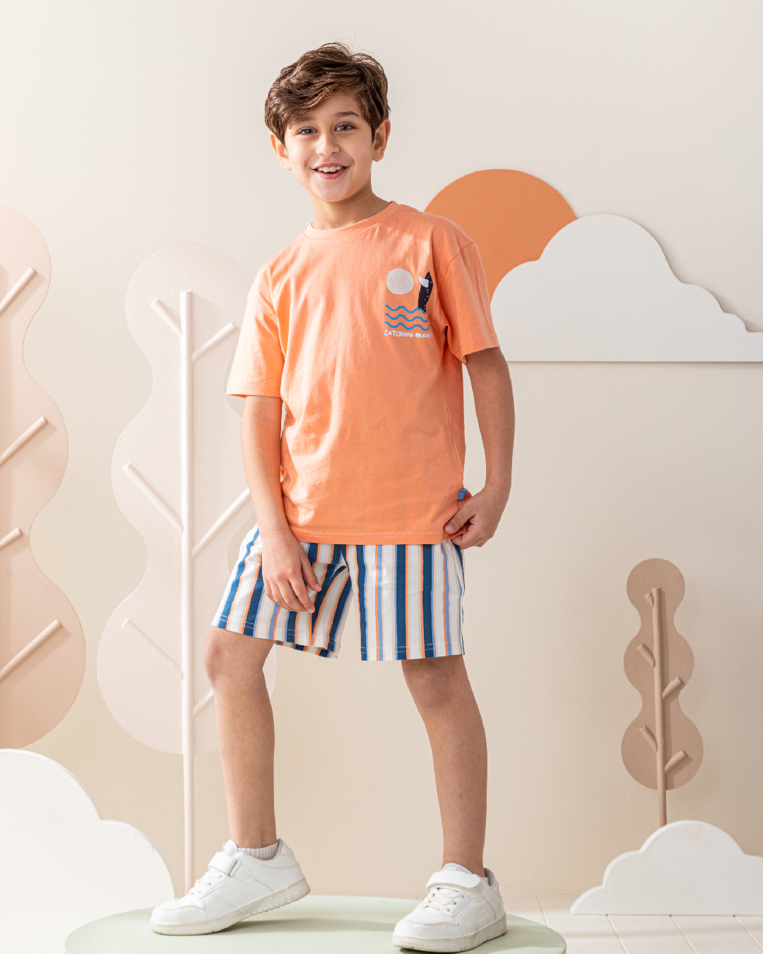 بيجاما نص كم و شورت قطن