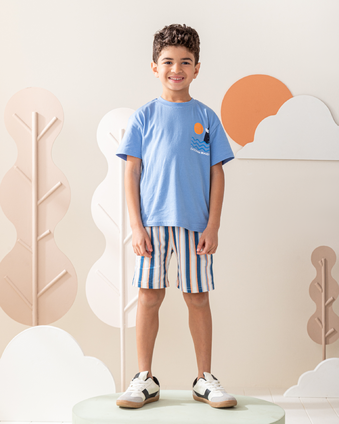 بيجاما نص كم و شورت قطن