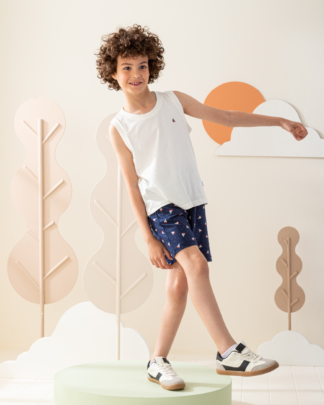 بيجاما  كات و شورت قطن البحار الصغير