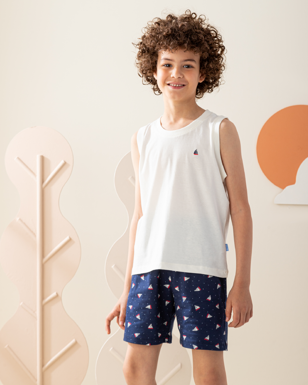 بيجاما  كات و شورت قطن البحار الصغير