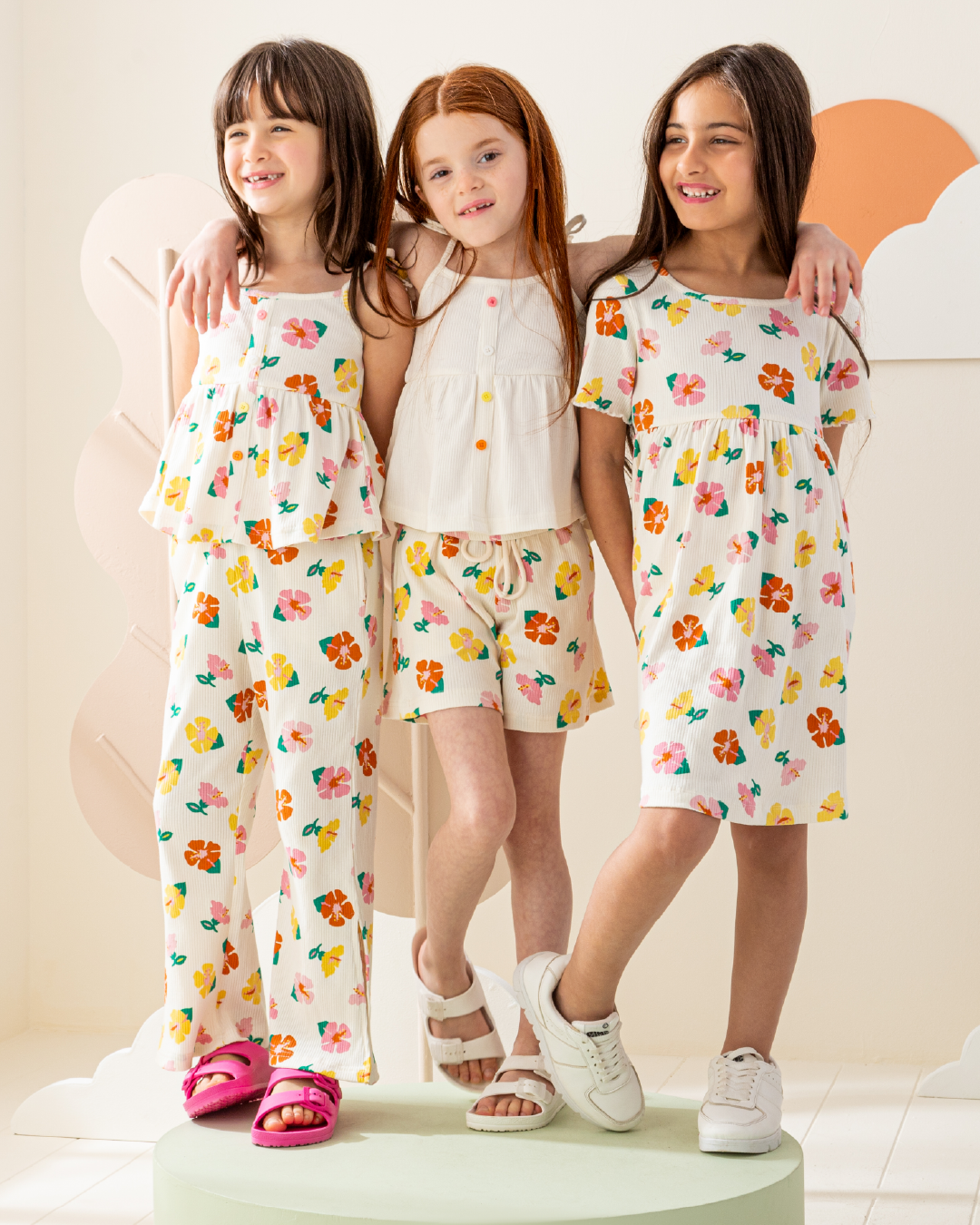 فستان نص كم انترلوك ورود