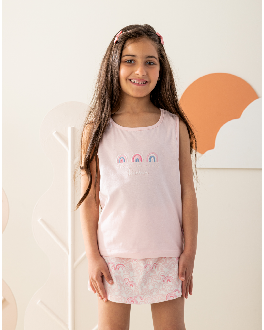 طقم جيبة قطن قوص قزح