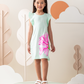 Big love too girls ruffle dress cotton