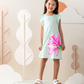 Big love too girls ruffle dress cotton