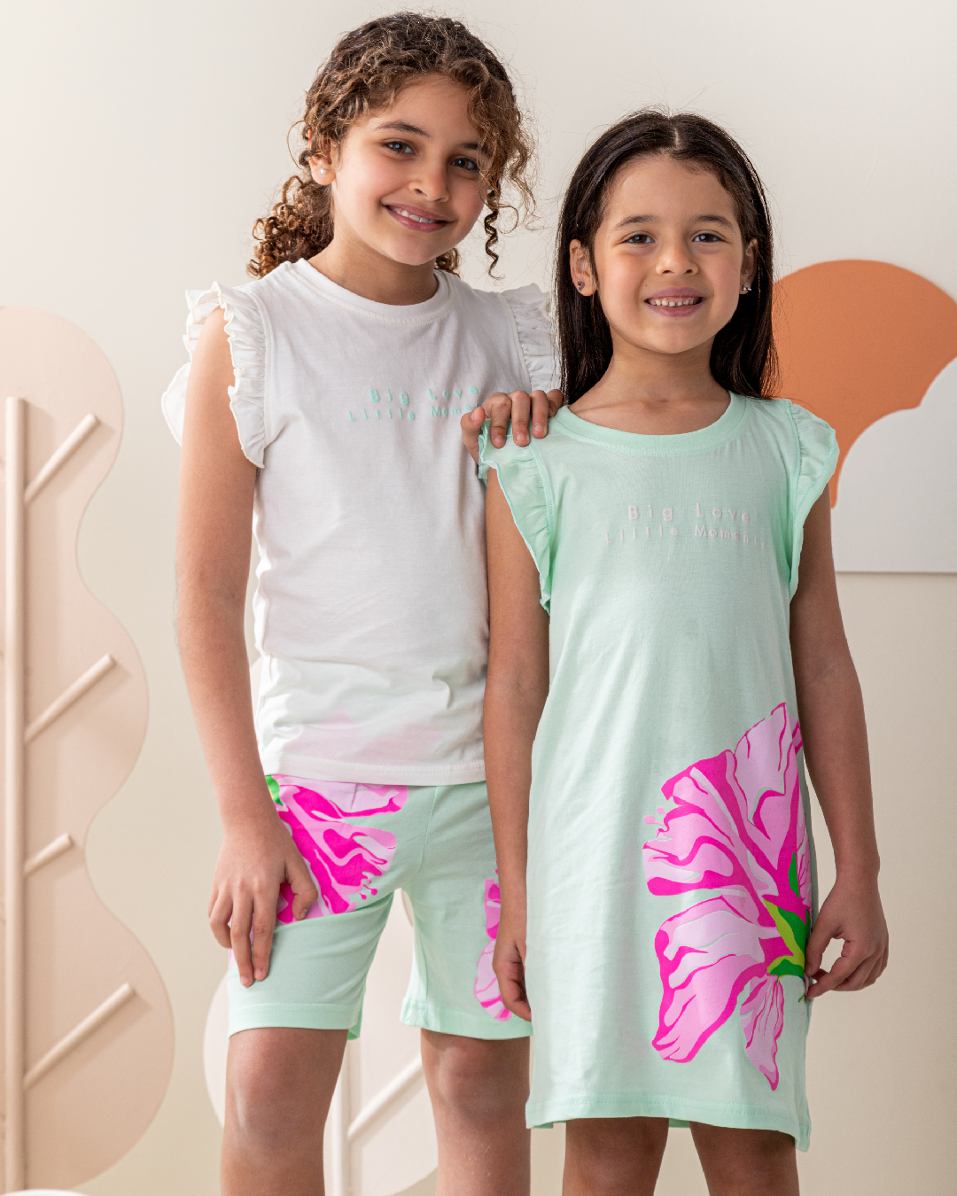 Big love too girls ruffle dress cotton