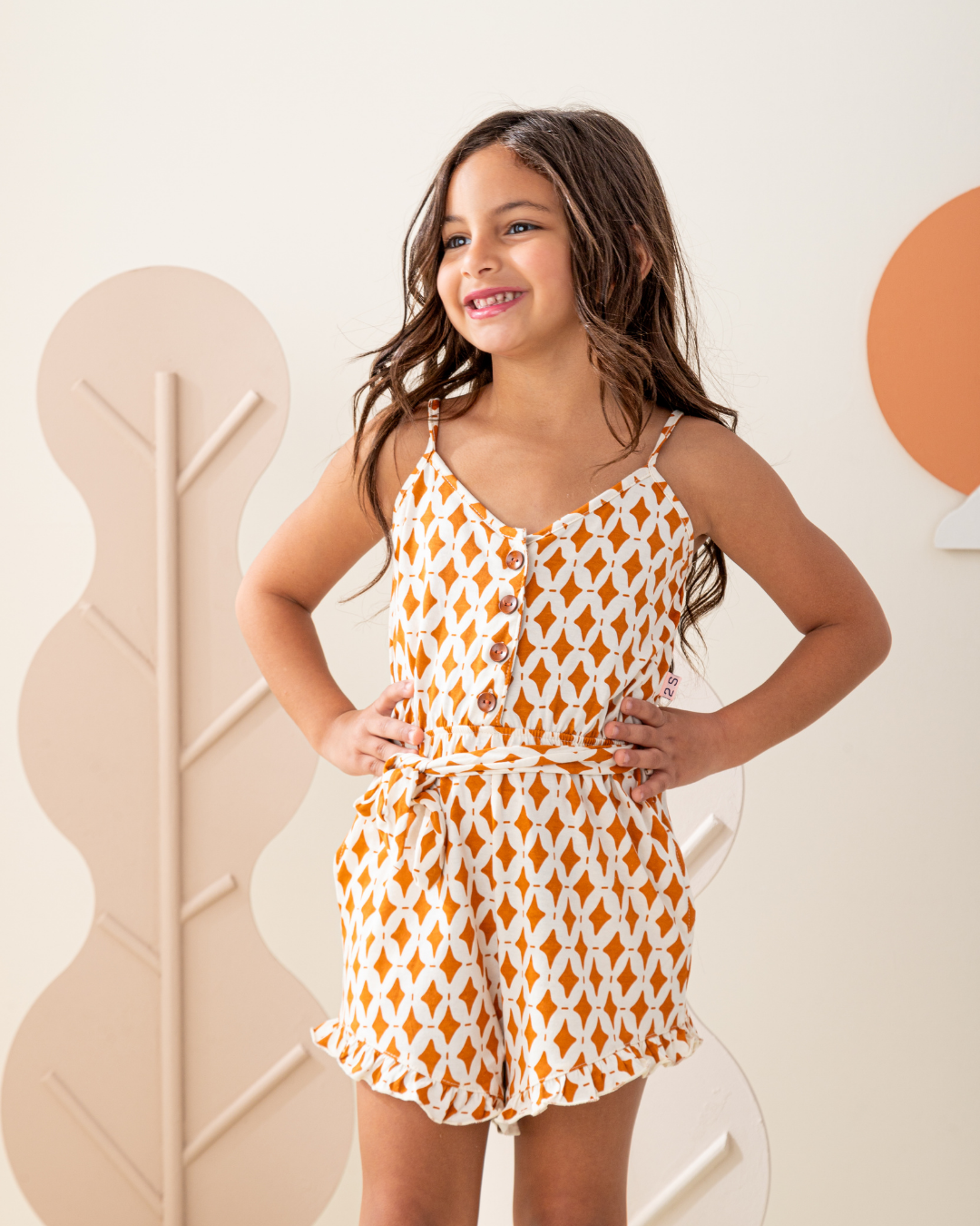 Cute Geometrical سالوبيت بناتي حمالة