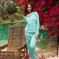 Harimi pajamas open with a long sleeve and trousers