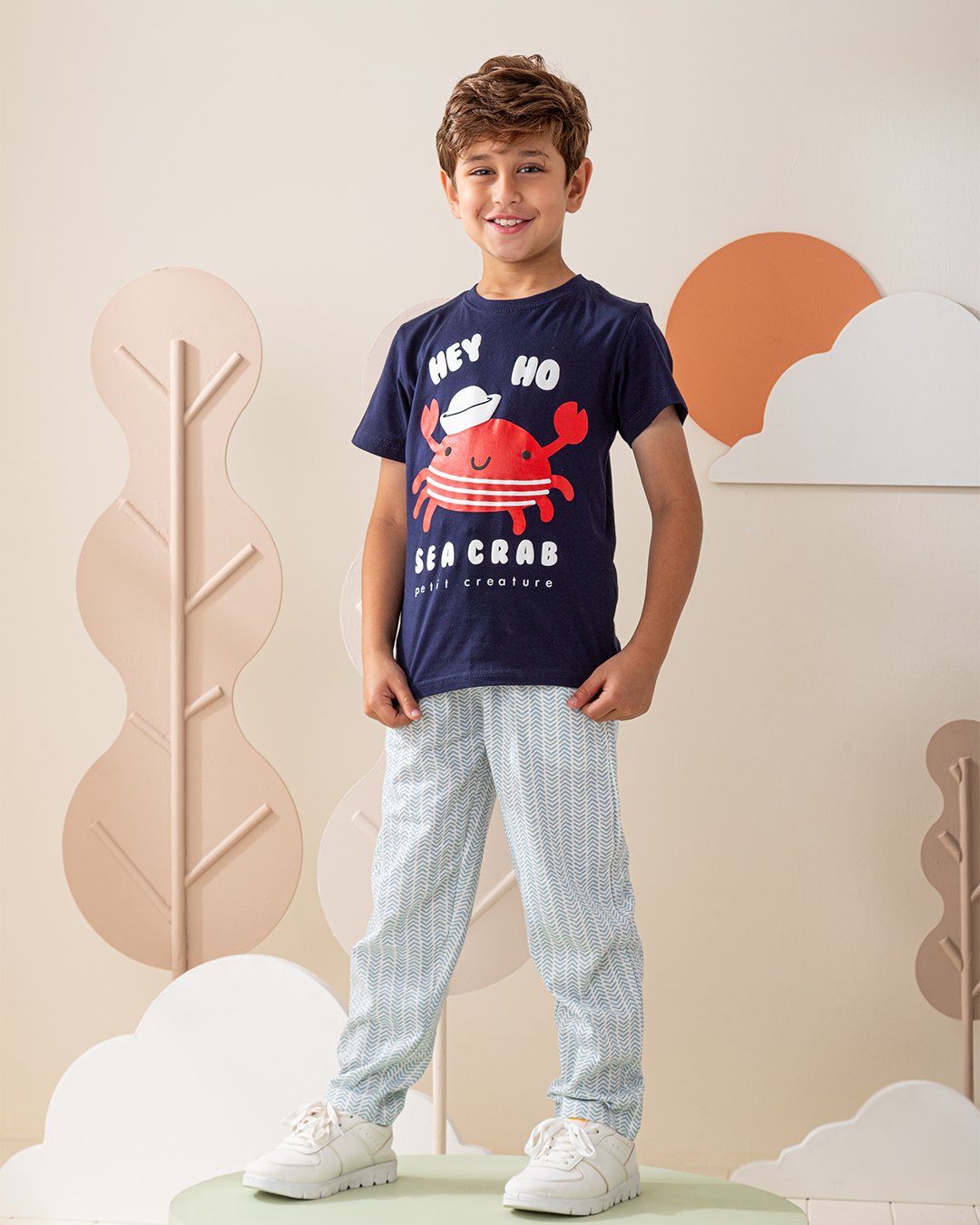 بيجاما بنطلون قطن مخلوقات صغيره و كبيره