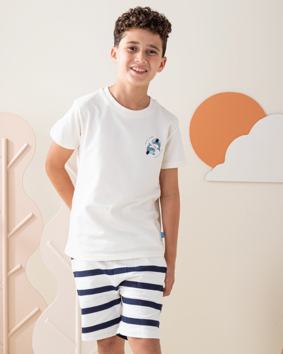 بيجاما شورت مقلم سمر ميلتون نص كم