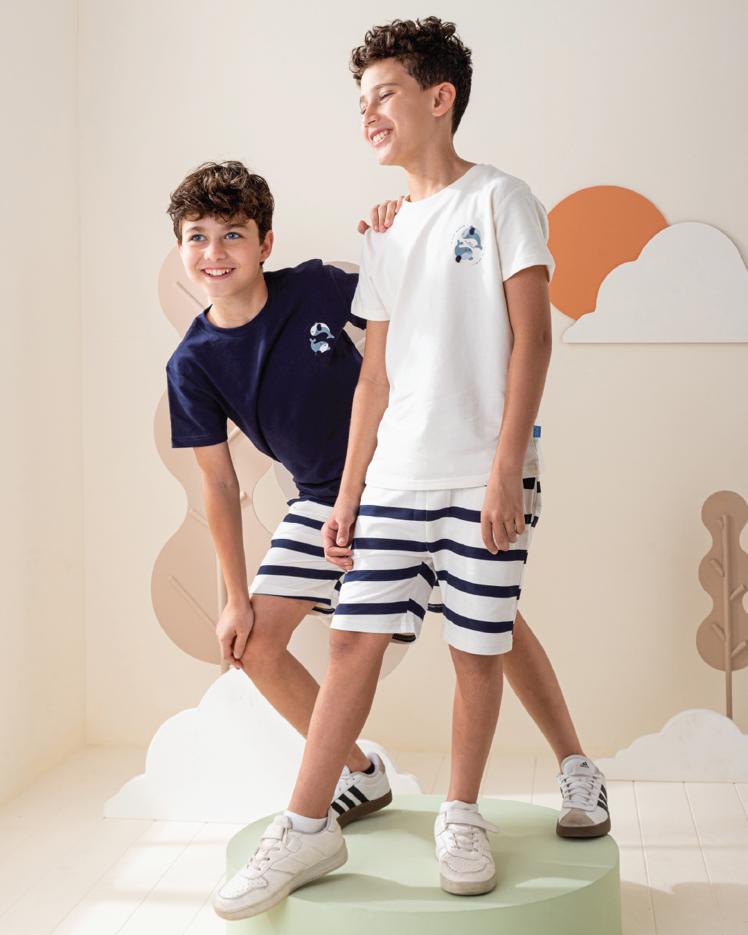 بيجاما شورت مقلم سمر ميلتون نص كم