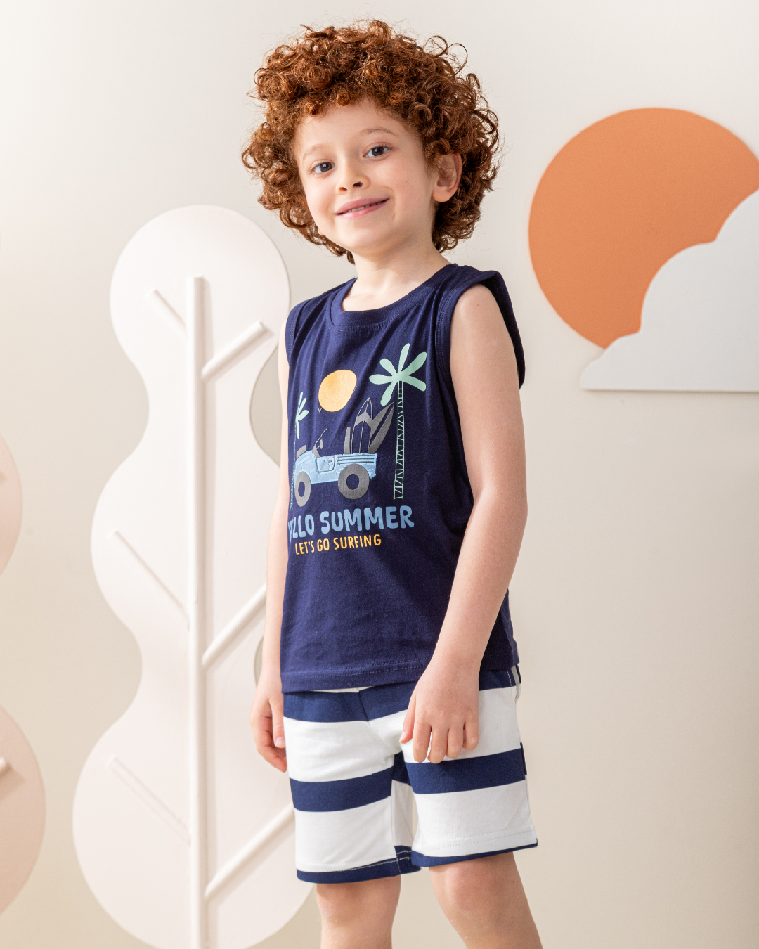 بيجاما كات و شورت جيرسى اهلا بالصيف