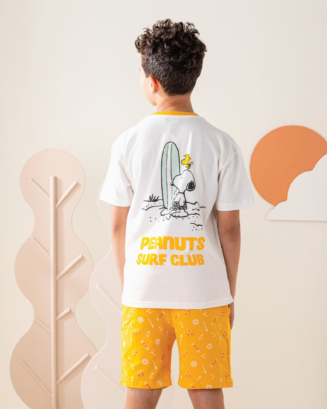 بيجاما اولادي توب اوفر سايز و شورت سمر ميلتون ركوب الامواج