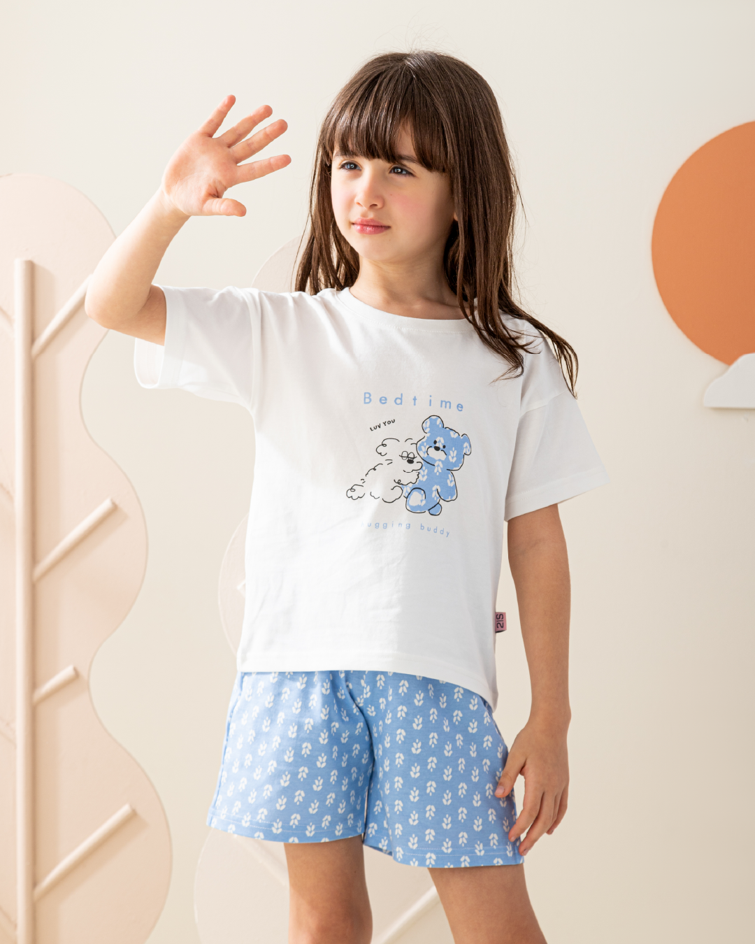 بيجاما شورت قطن و توب نص كم وقت النوم