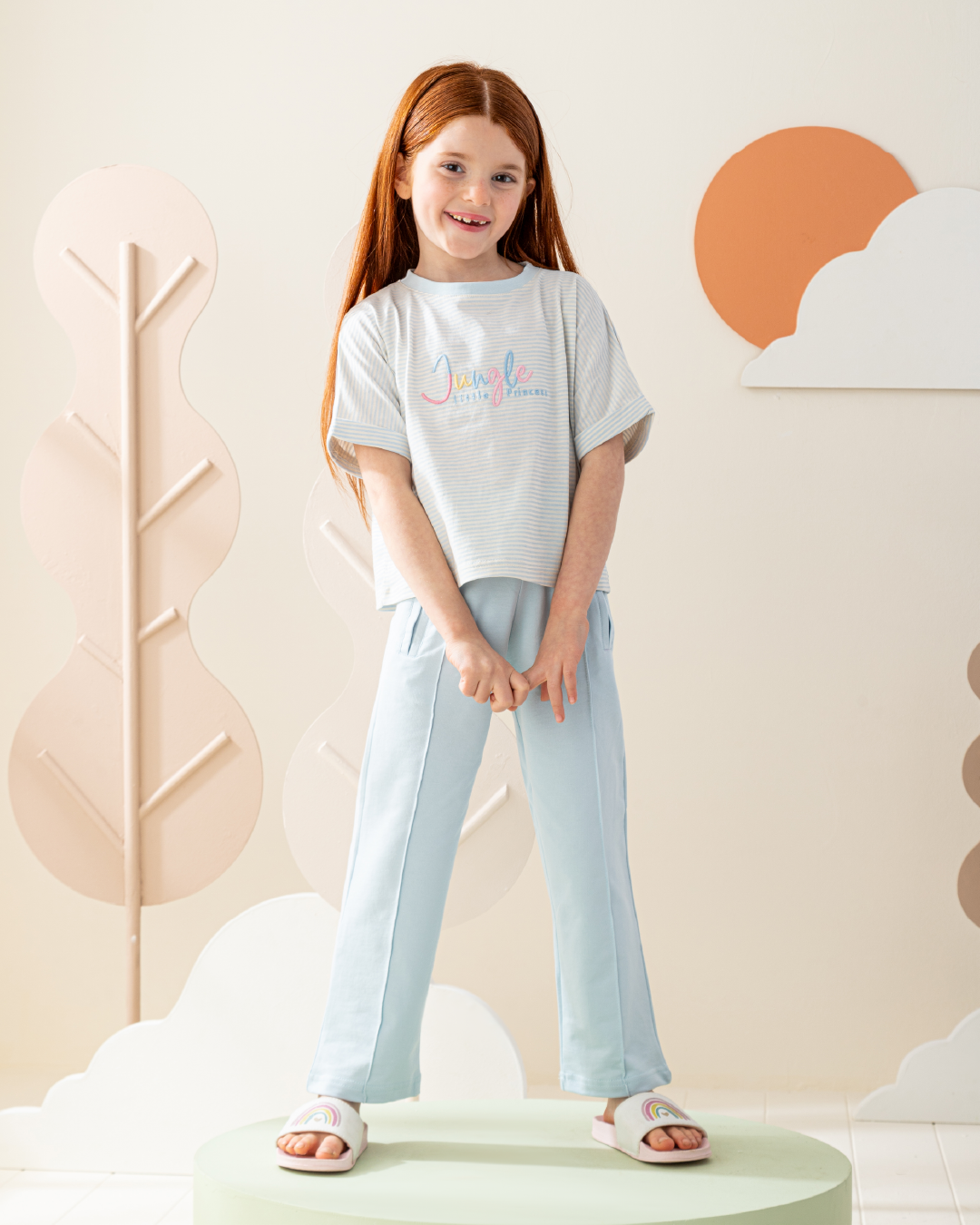 بيجاما بنطلون سمر ميلتون و توب نص كم الاميره الصغيره