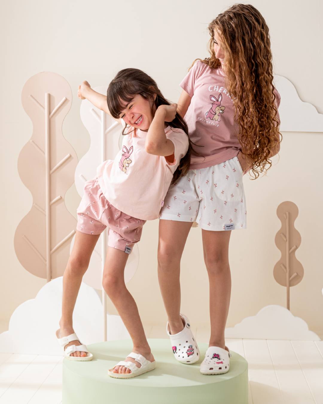 بيجاما شورت قطن و نص كُم الصداقه