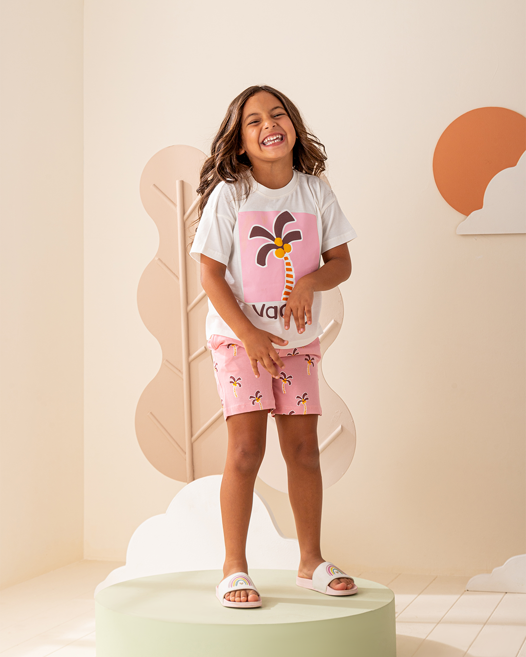 بيجاما شورت قطن شجر نخيل