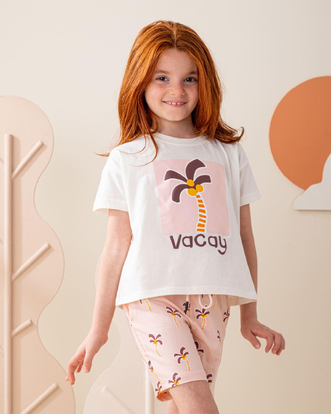 بيجاما شورت قطن شجر نخيل