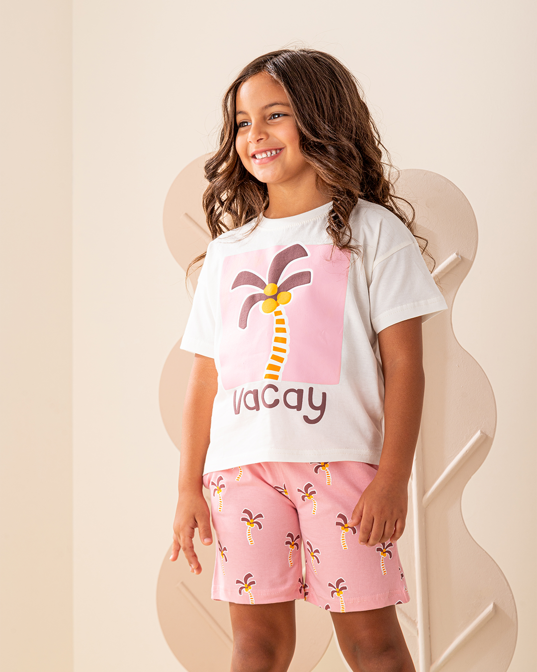 بيجاما شورت قطن شجر نخيل