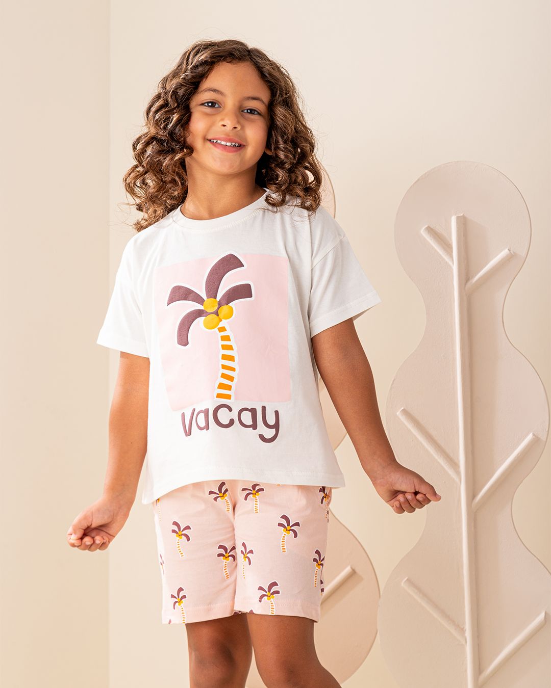 بيجاما شورت قطن شجر نخيل