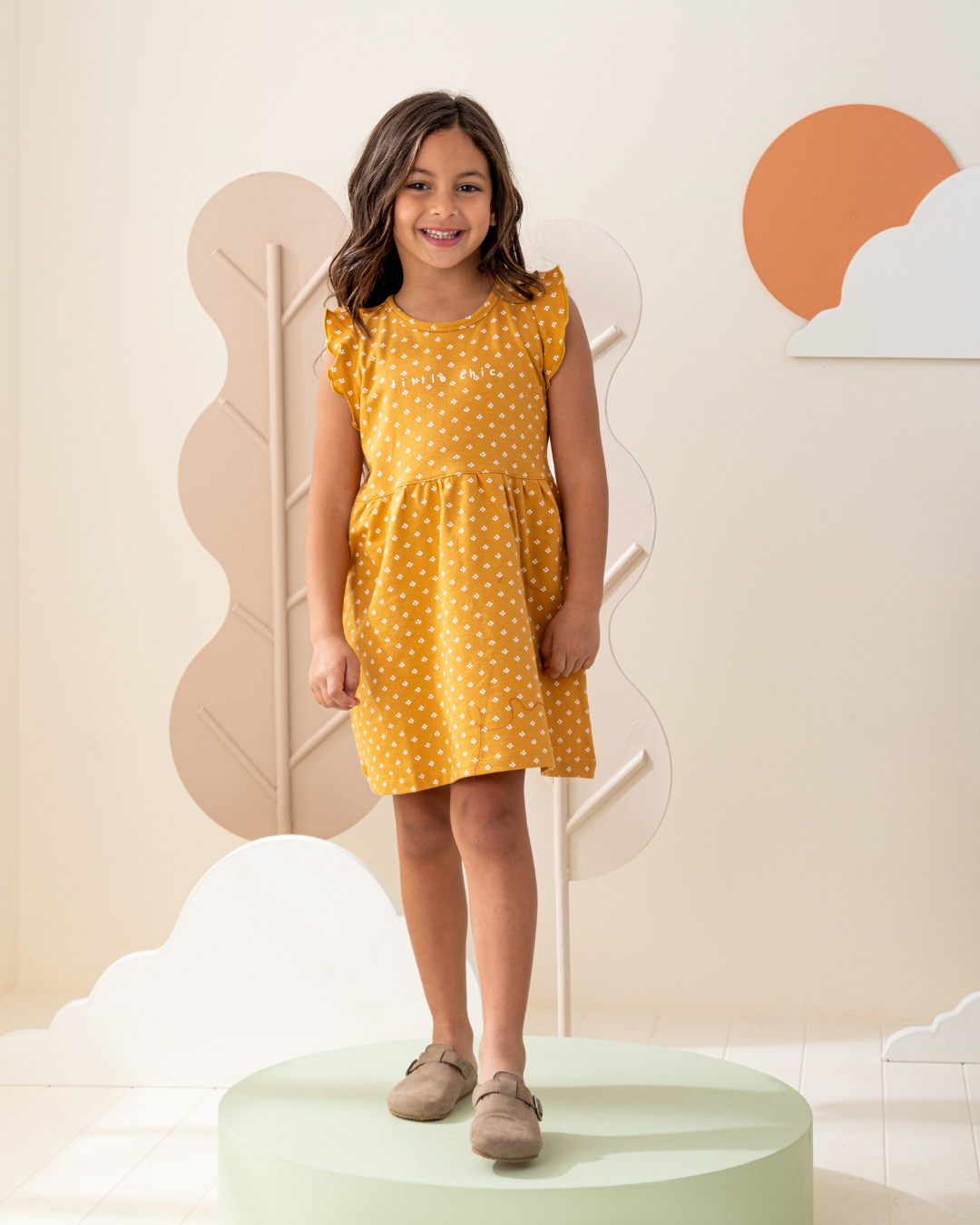 فستان كورنيشة سمر ميلتون منقط