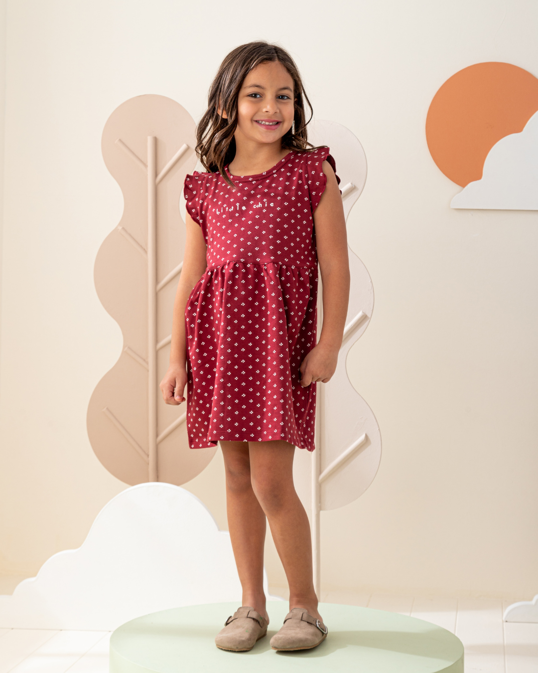 فستان كورنيشة سمر ميلتون منقط