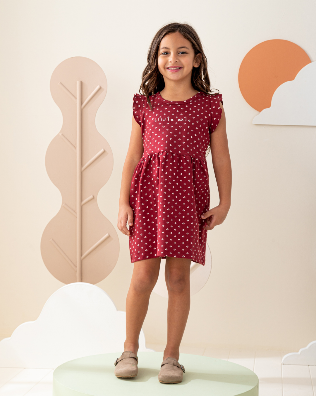 فستان كورنيشة سمر ميلتون منقط