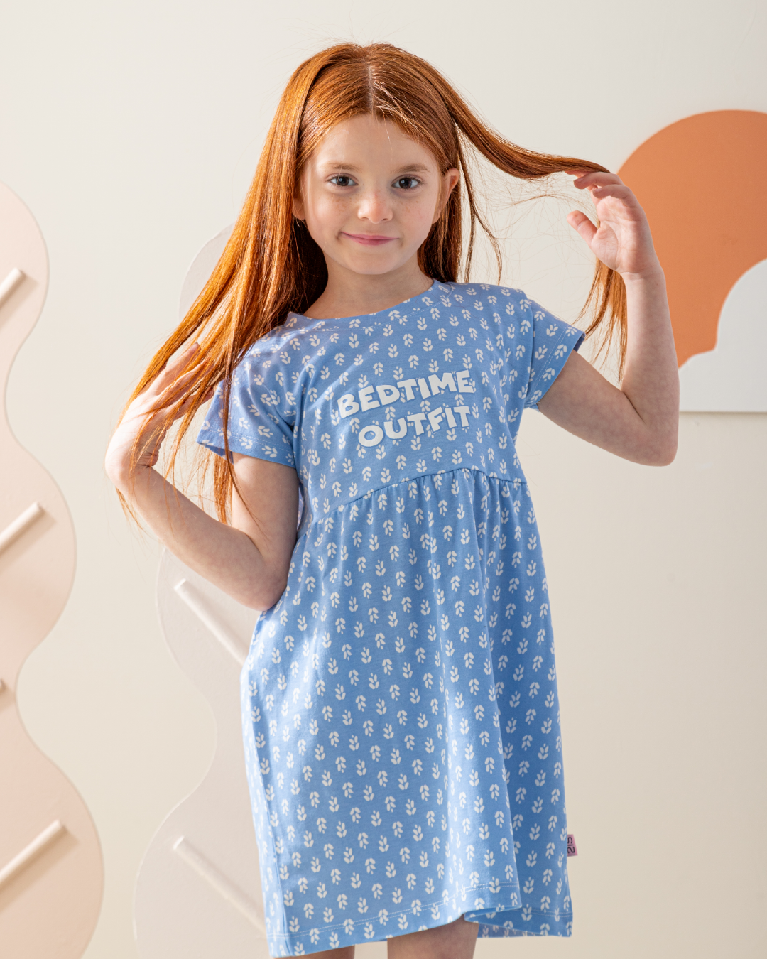 فستان قطن ورود