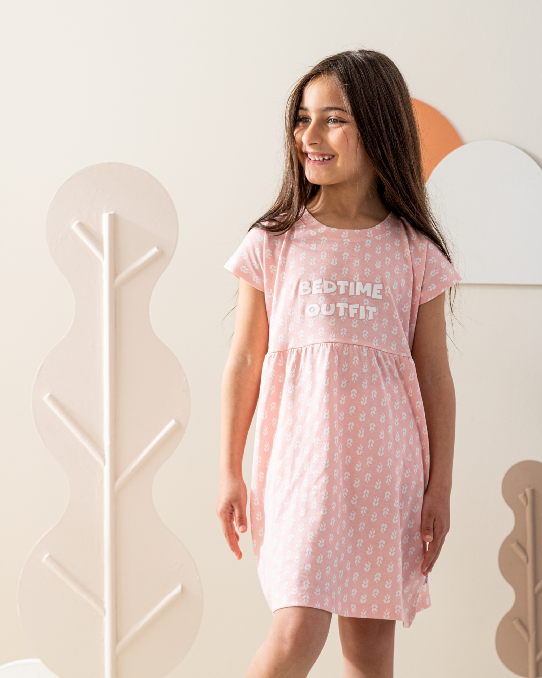 فستان قطن ورود