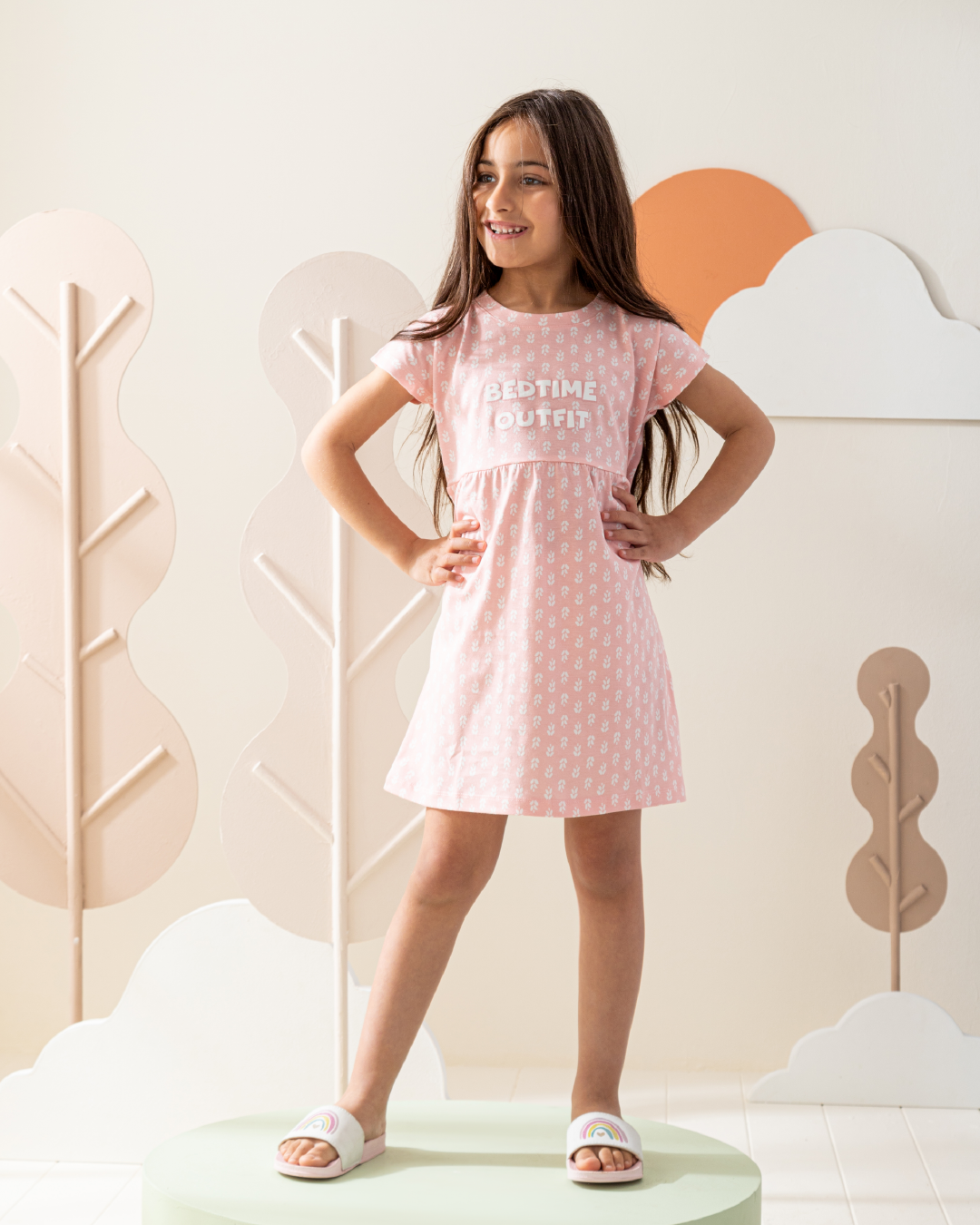 فستان قطن ورود