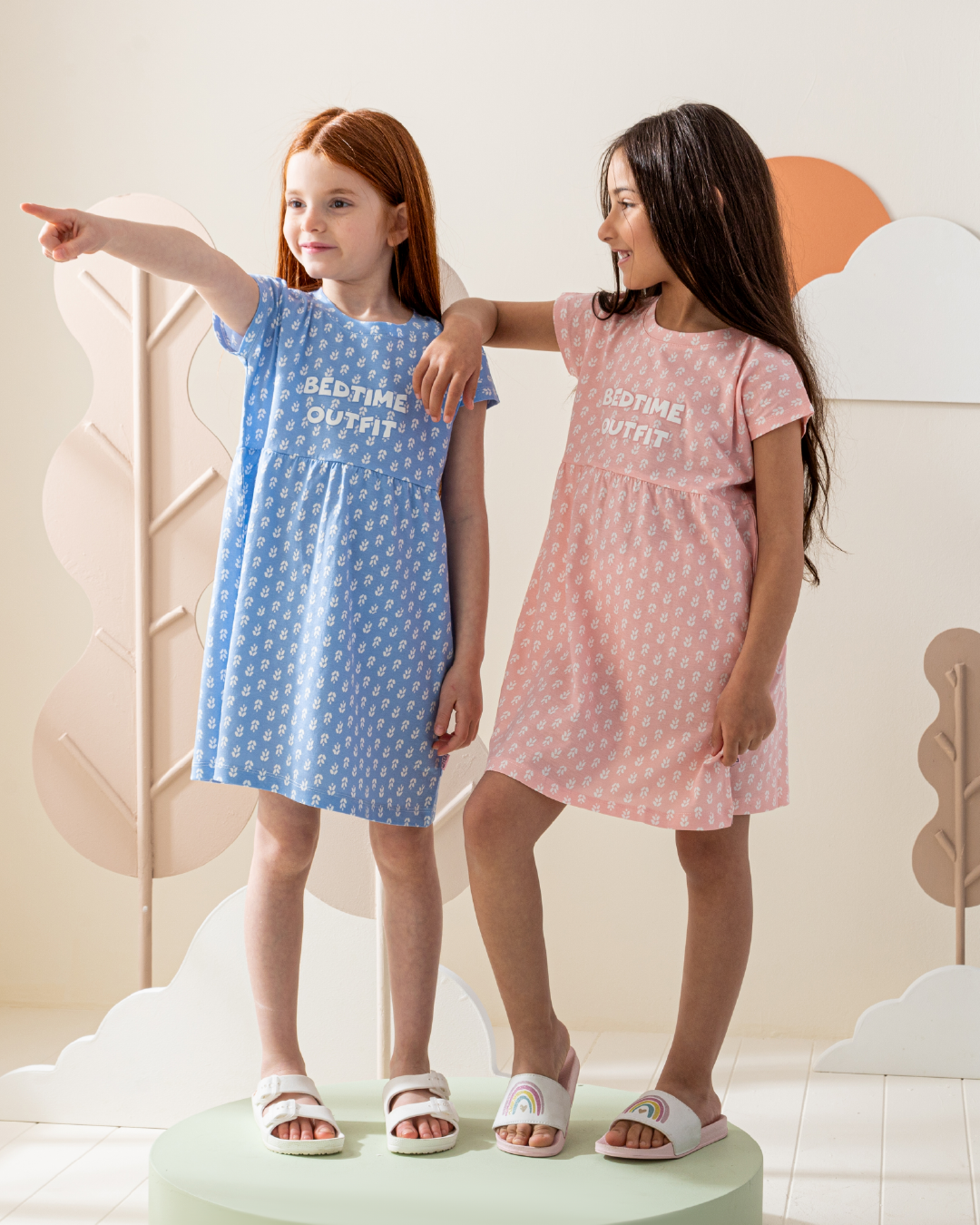 فستان قطن ورود