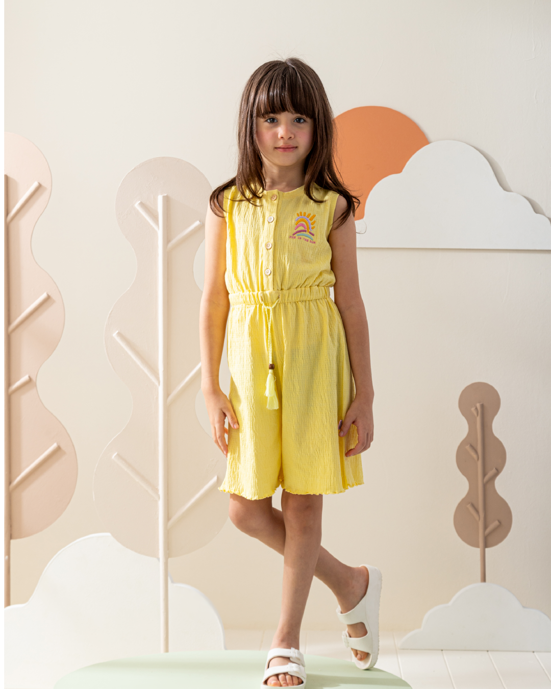 Fun in the sun  playsuit jacquard 