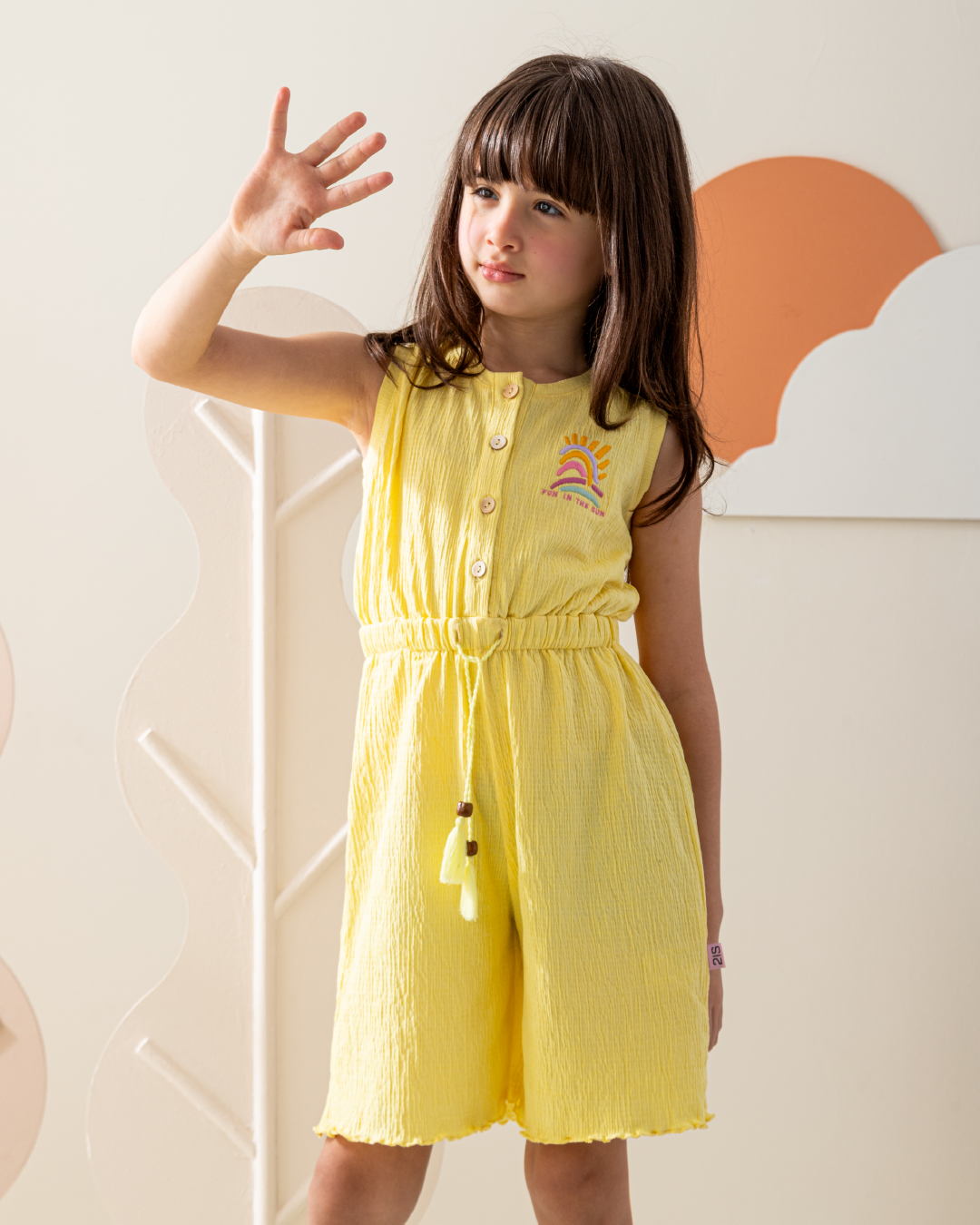 Fun in the sun  playsuit jacquard 