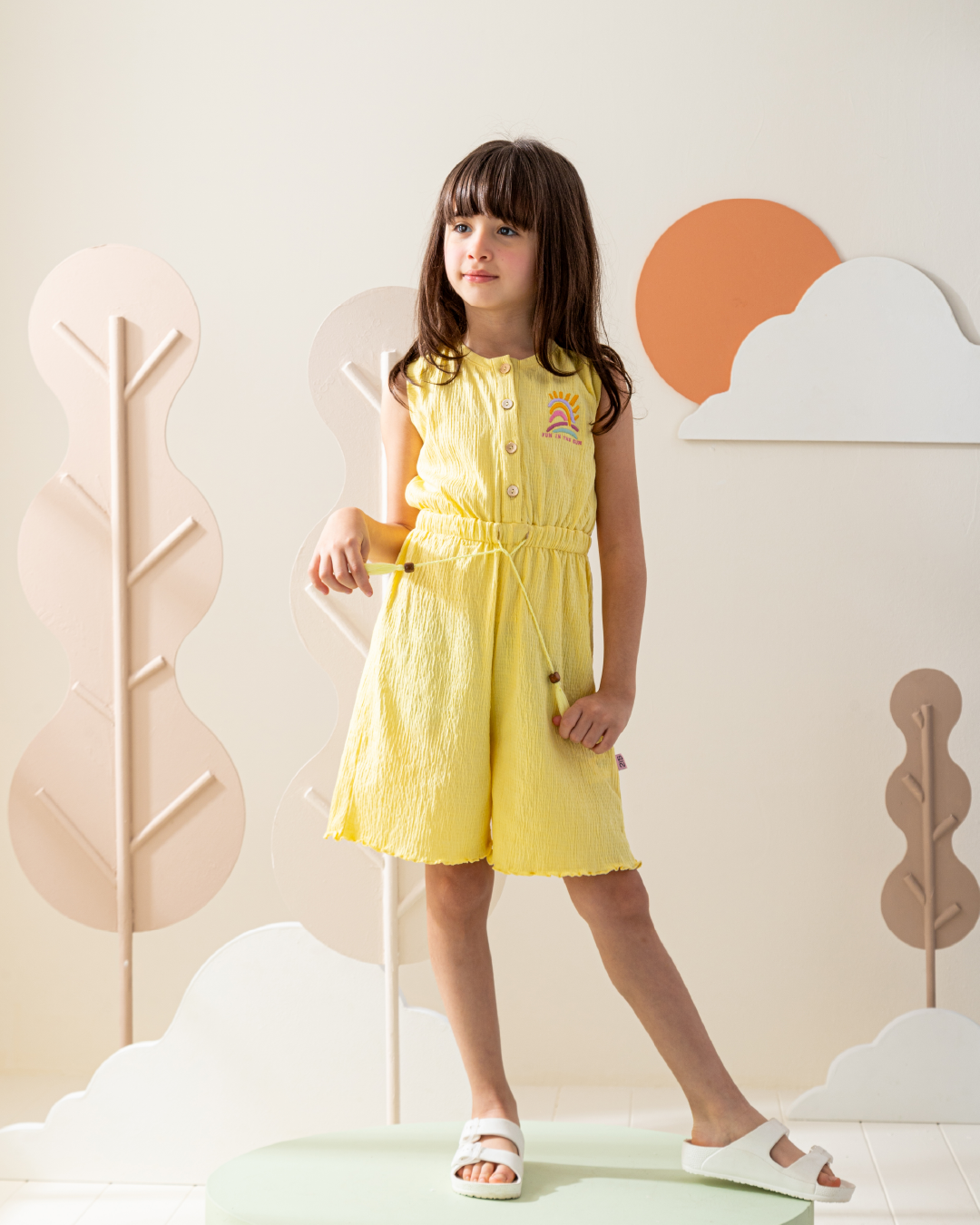 Fun in the sun  playsuit jacquard 