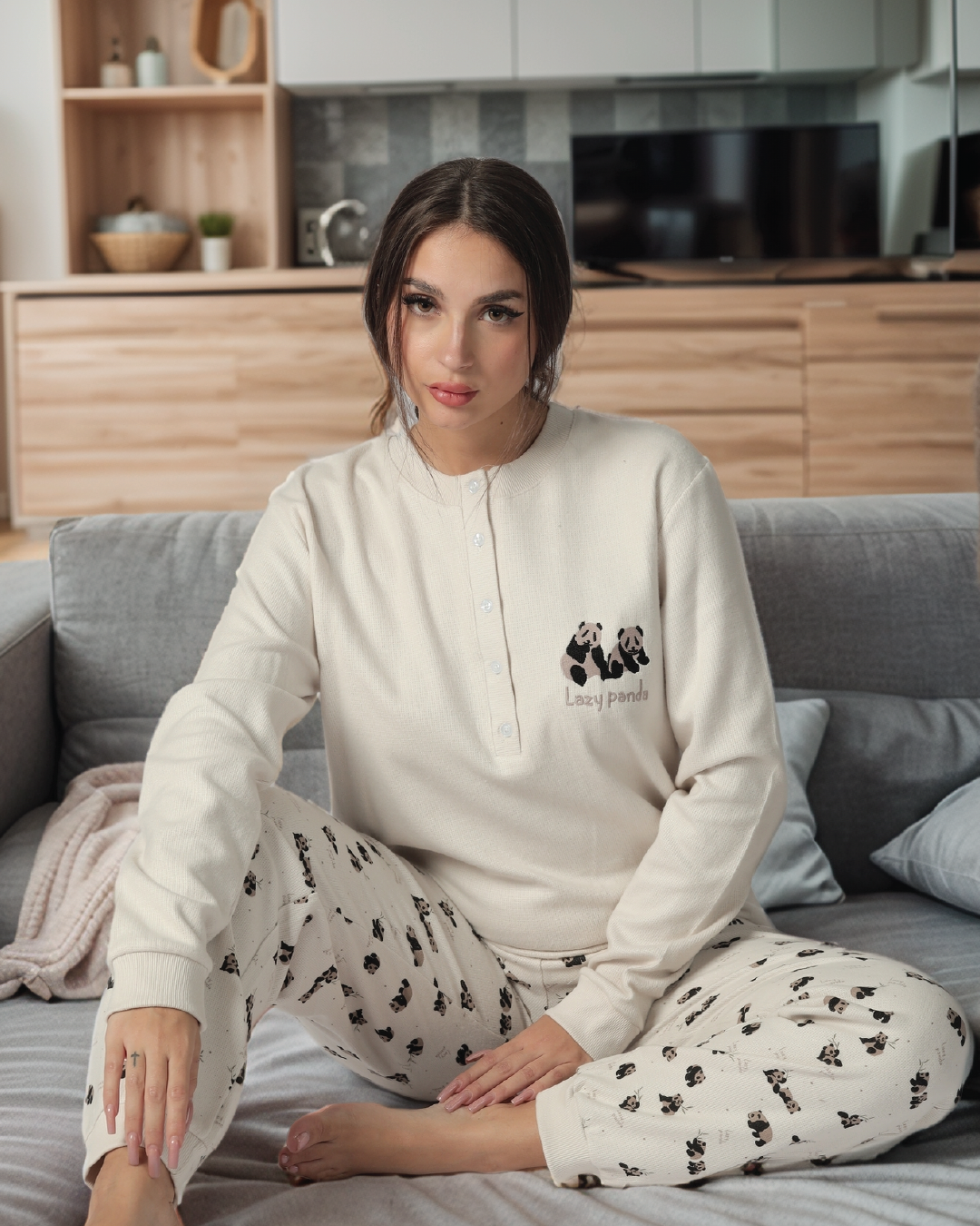 lazy panda بيجاما حريمي باندا