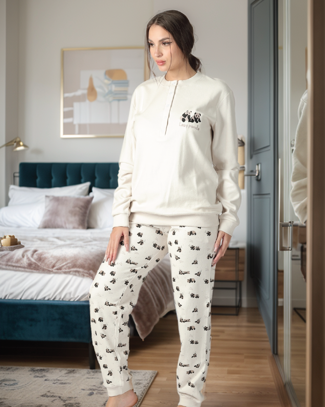 lazy panda بيجاما حريمي باندا