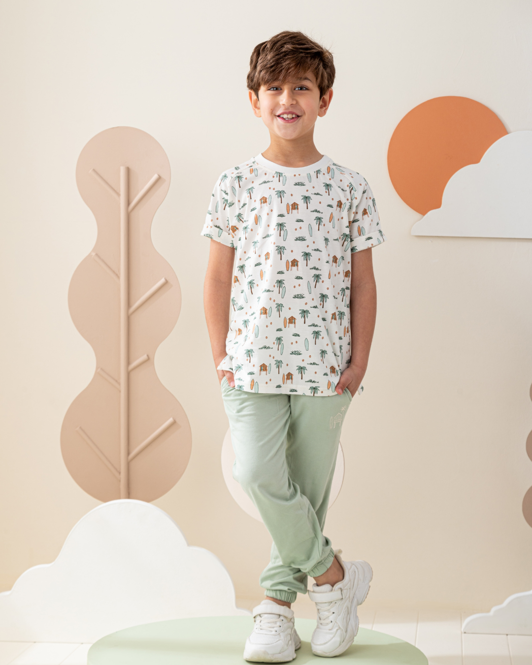 بيجاما نص كم و بنطلون جيرسى الجزيره