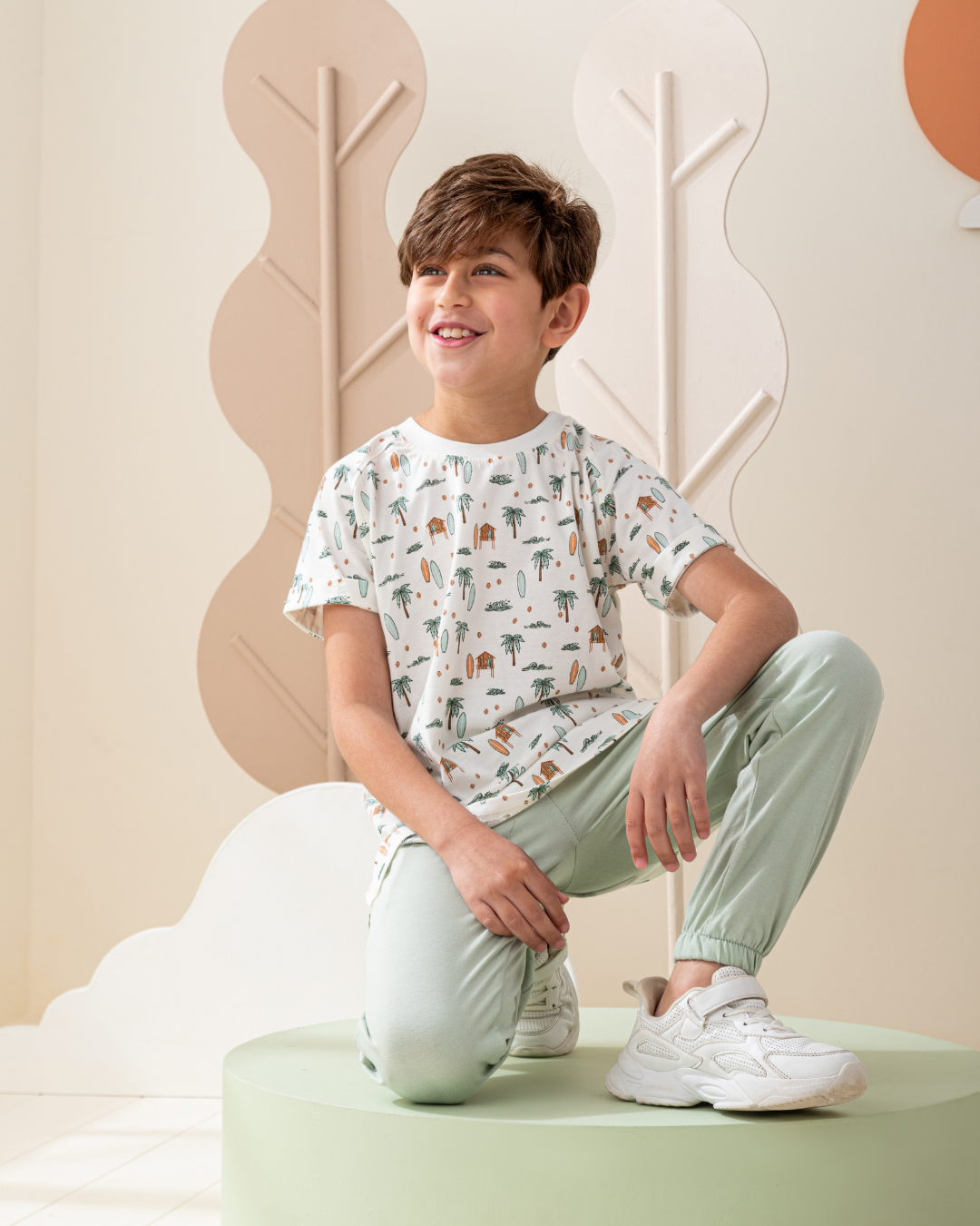 بيجاما نص كم و بنطلون جيرسى الجزيره