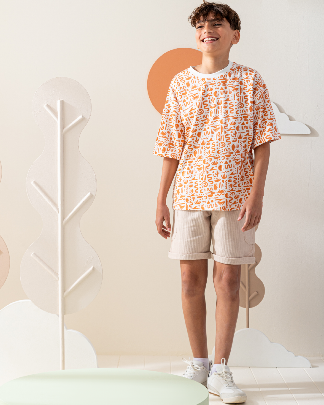 بيجاما شورت جاكارد و توب نص كم مع طباعه بوهو