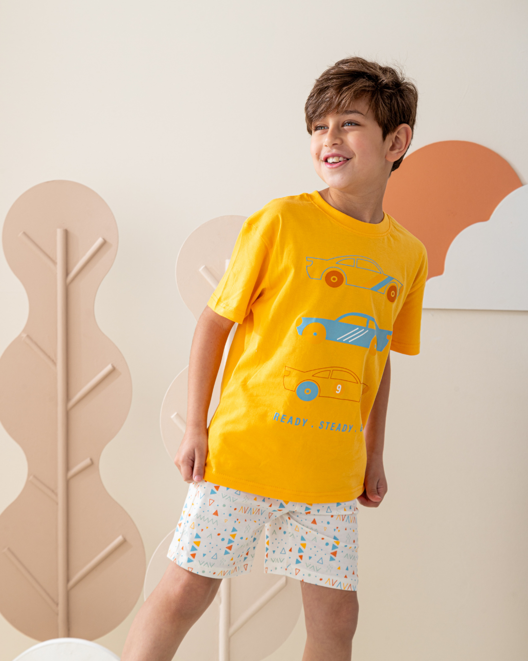 بيجاما نص كم و شورت قطن سيارات