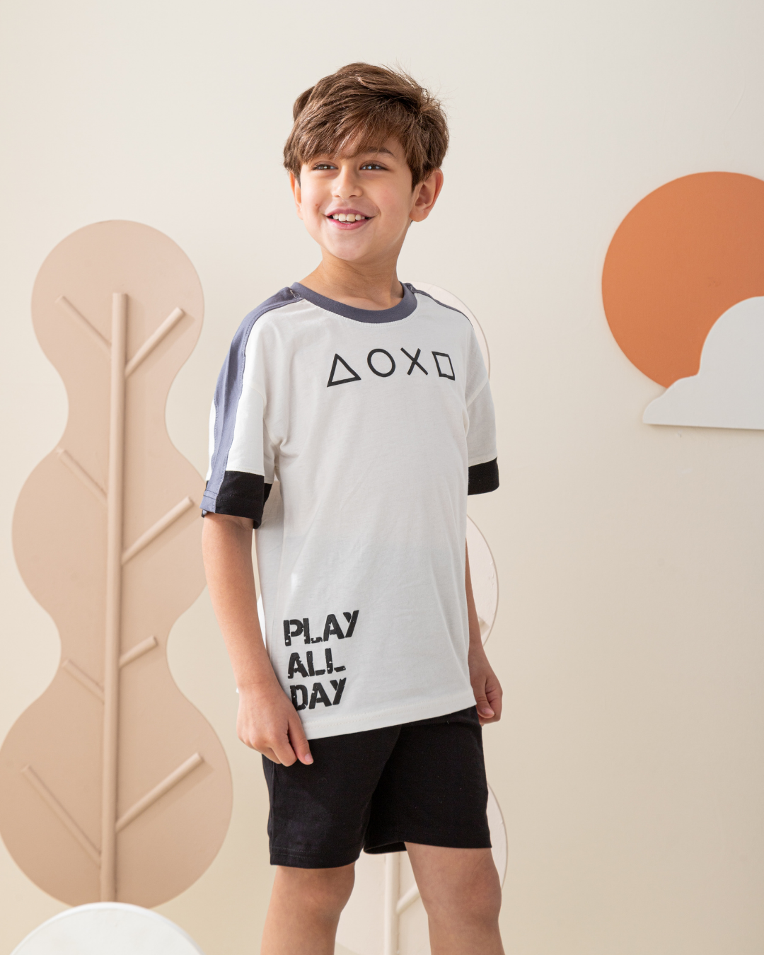 بيجاما نص كم  قصات و شورت قطن