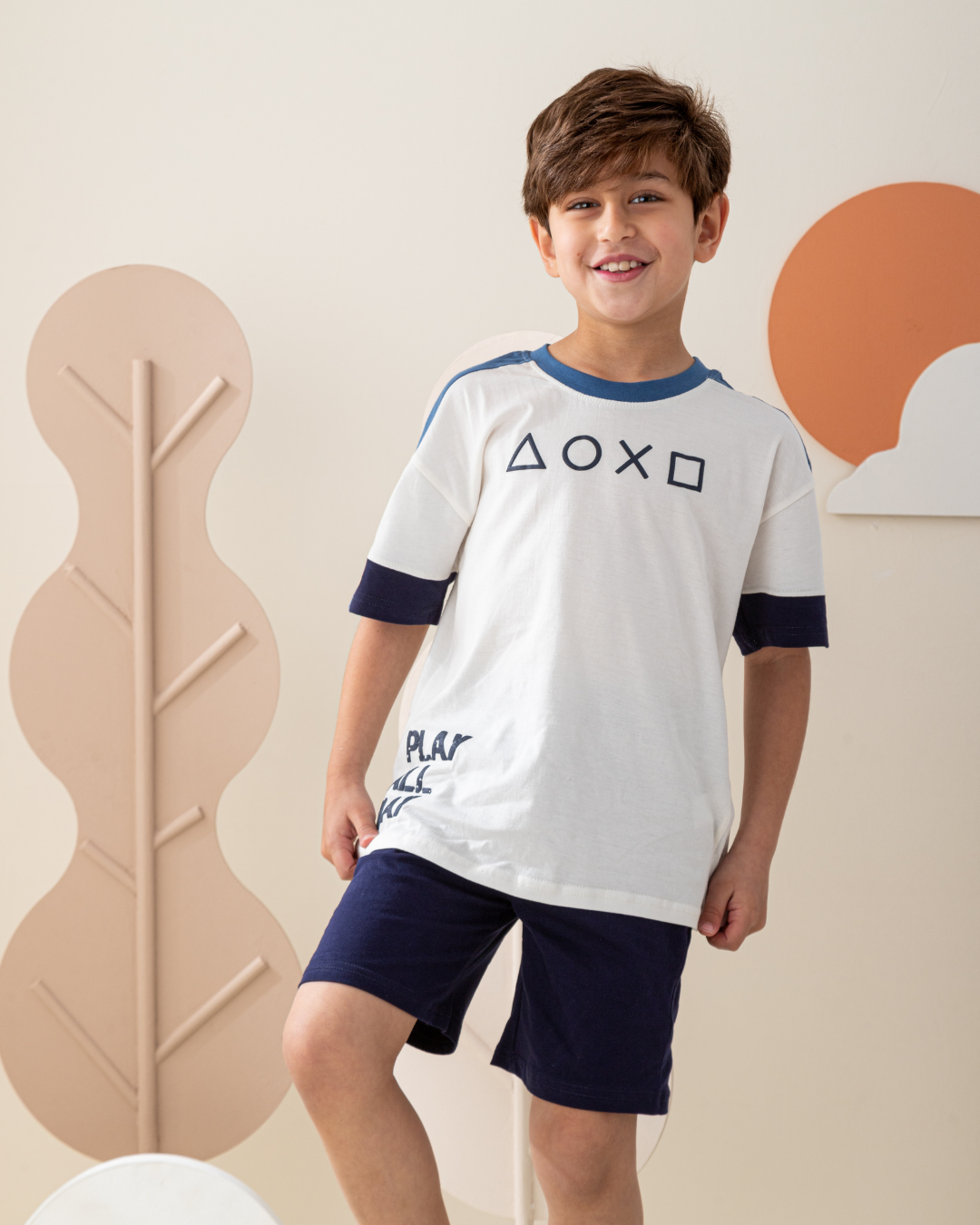 بيجاما نص كم  قصات و شورت قطن