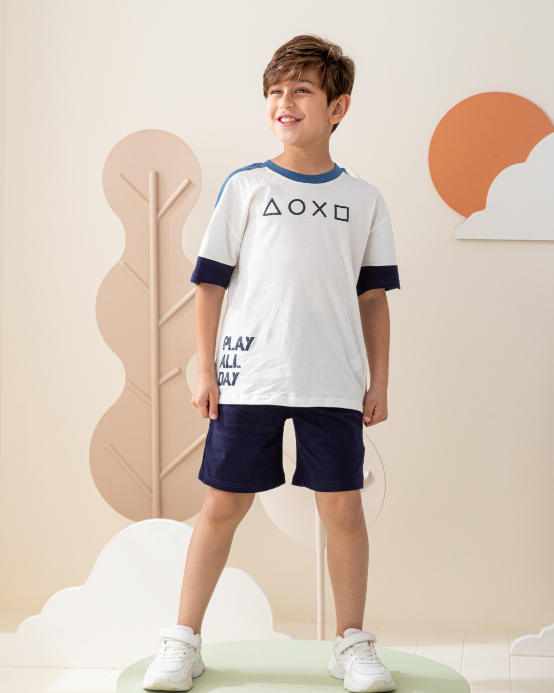 بيجاما نص كم  قصات و شورت قطن