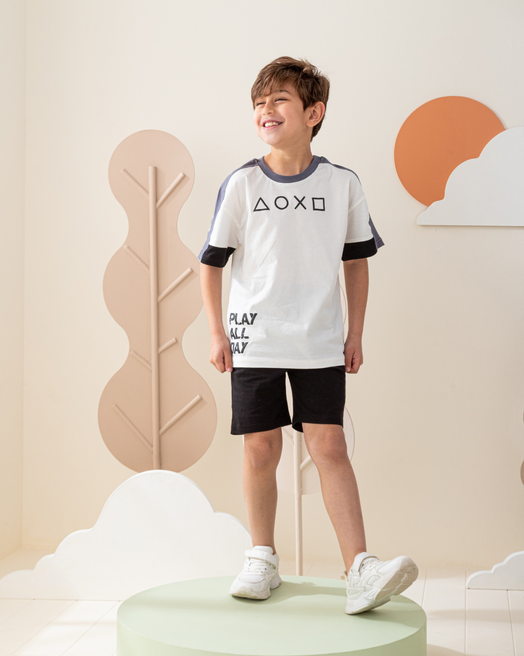 بيجاما نص كم  قصات و شورت قطن