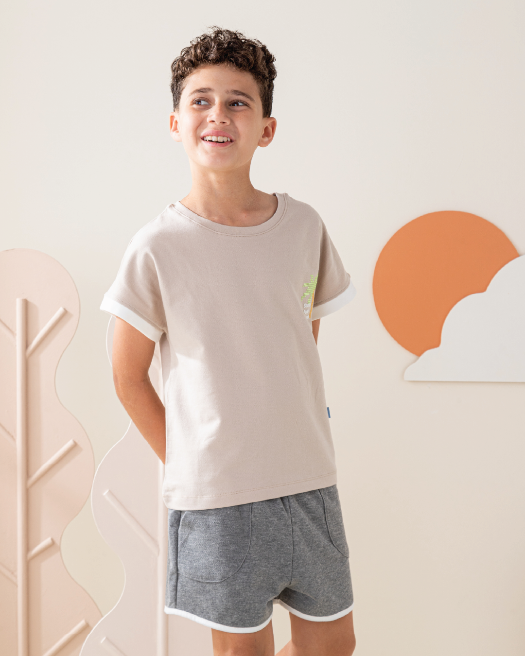 بيجاما شورت  سمر ميلتون طباعه نخل على التوب