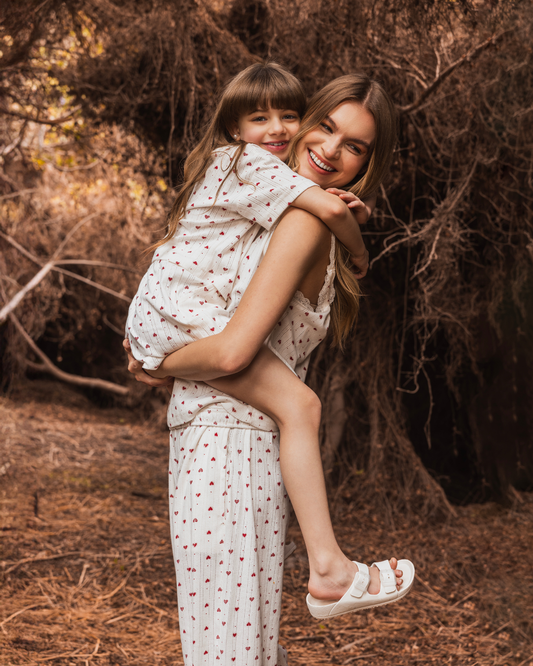 بيجاما بنص كم و شورت بونتيل قلوب صغيره