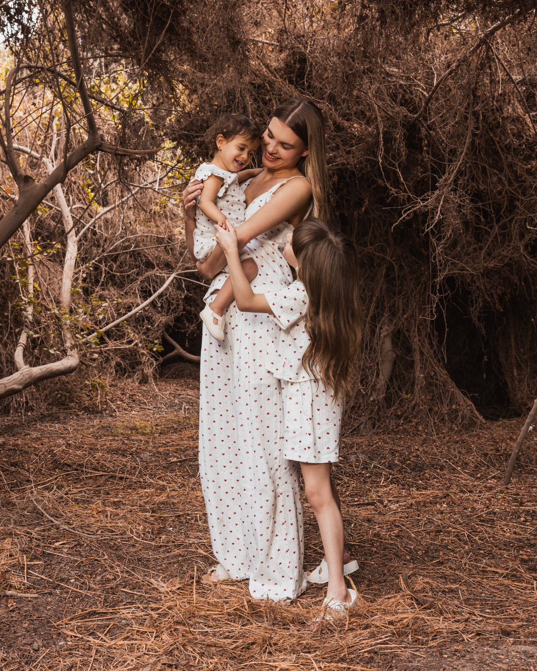 Mini hearts baby بيجاما بيبي بناتي كم رافل و بنطلون