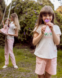 Flower Mother's day girls pajama shorts