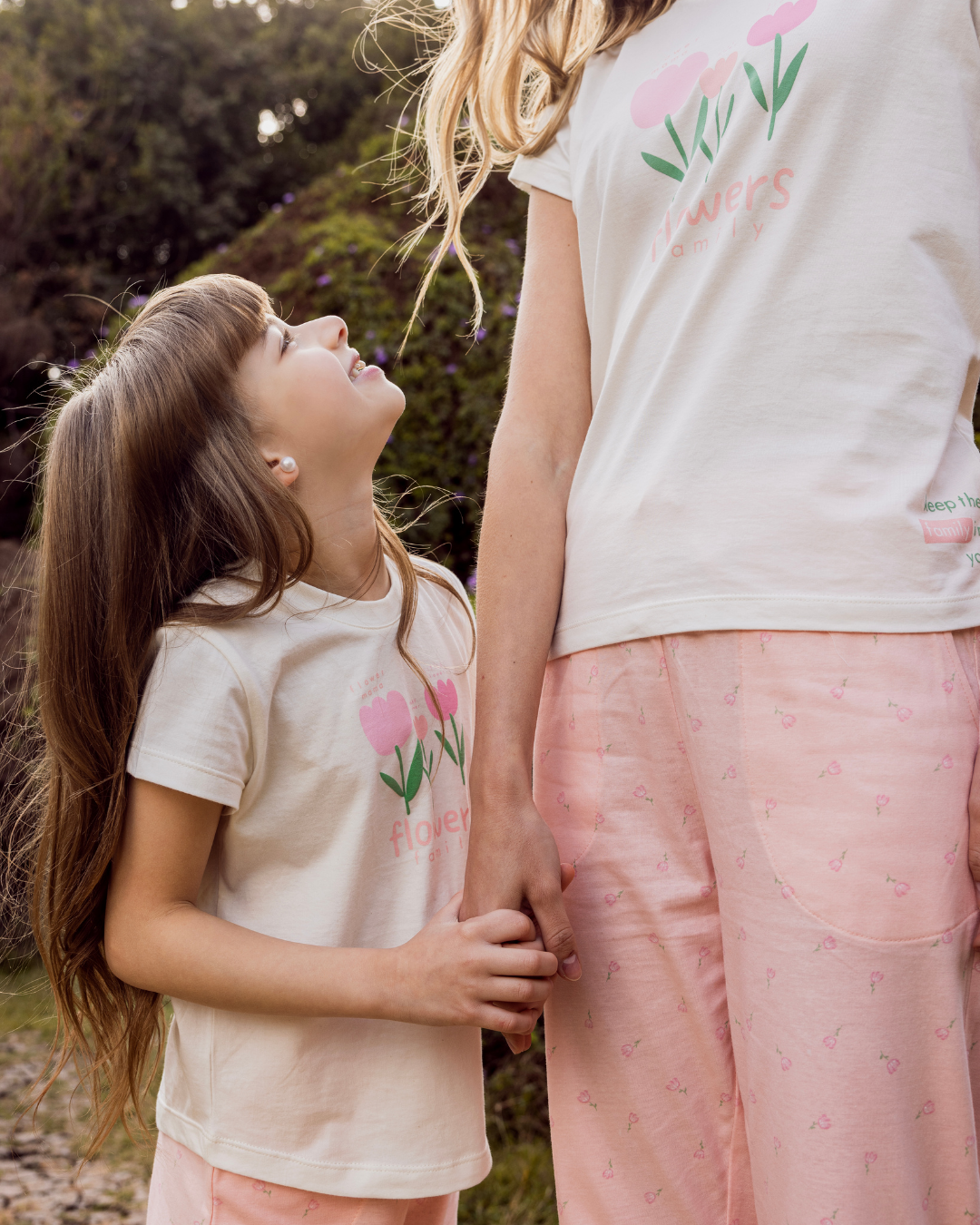 بيجاما شورت ورود صغيره قطن