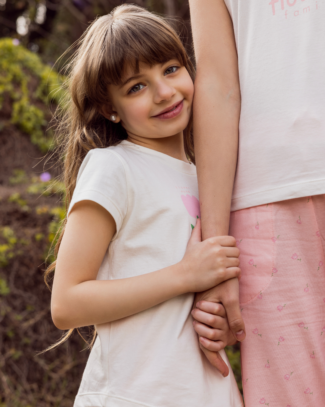 بيجاما شورت ورود صغيره قطن